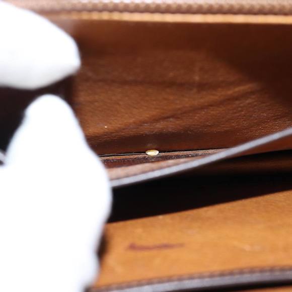 GUCCI Clutch Bag Leather Brown Auth 74596 - Picture 12 of 16